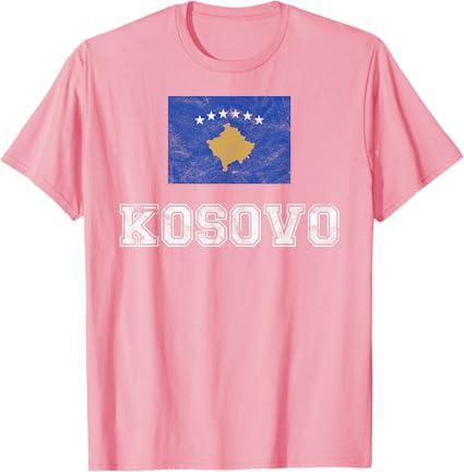 Kosovo Flag Vintage I Men Women Kids Kosova T-Shirt T-Shirt, Size XS