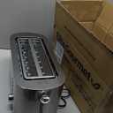 Elite Gourmet ECT4123 Long Slot 4 Slice Toaster, Extra Wide 1.5" and 5.1" Deep Slots, Bagel, Defrost & Cancel Functions, 6 Toast Shade Settings, Fits Bagels, Waffles, Artisan Breads, Stainless Steel