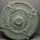 30 1/8"OD x 1 1/2"P Attica Acanthus Leaf Ceiling Medallion (Fits Canopies up to 3 1/4"), Hand-Painted Flash Copper