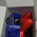 Tevodo N64 Controller, Upgraded Joystick Classic Wired Controller Compatible with N64 Console(Red and Blue)