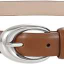 TRIWORKS Women Leather Belt for Jeans Pants Fashion Ladies Skinny Faux Leather Dress belt with Gold Buckle