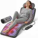 Powermat by Powerfit Full Body Massage Mat with Detachable Massage Pillow, 9 Intensity Levels, 9 Massage Modes & 3 Heat Therapy Settings | Alleviates Muscle Pain, Improves Circulation, Stress Relief