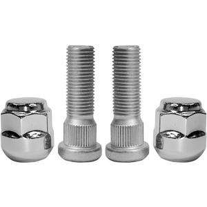 M14x1.50 Chrome Wheel Lug Stud Nut Set Compatible with 2009-2021 Honda Acura Odyssey MDX Passport Pilot Ridgeline RLX TL ZDX, Replaces 90304TK4A01 611-327 (4PCS)