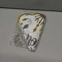 Christmas Snowflake Placemats Set of 4 Scalloped Let it Sonw Cotton Linen Placemats 13.5 Inch Embroidery Winter Table Mats for Christmas Xmas Party Supplies Home Kitchen Dining Table Decorations