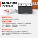V4ink Compatible TN830XL Toner Cartridge Ink for Brother HL-L2460DW Printer Replacement for TN830XL TN830 TN-830 Toner Set for DCP-L2640DW HL-L2405W HL-L2400D MFC-L2820DW HL-L2480DW Printer (2 Black)