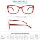 2 x IVNUOYI 4 Pack Reading Glasses Blue Light Blocking Readers for Women,Fashion Pattern Print Eyeglasses with Spring Hinge