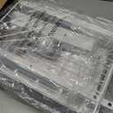 4 Tier Coffee Bar Station, Corner Bakers Rack with 5 Hooks & Wire Basket, Coffee Maker Stand for Small Space, Kitchen Storage Shelf for Entryway, Living Room, Caf, White, 16.5"x13"x47.8"