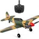 WLtoys XK A220 P40 384mm Wingspan 2.4GHz 4CH RC Transmitter & Battery, Remote Control Airplane 3D/6G Mode Switchable 6-Axis Gyro - RTF RC Airplane Toy Vehicle for Adults (HELIDIRECT)