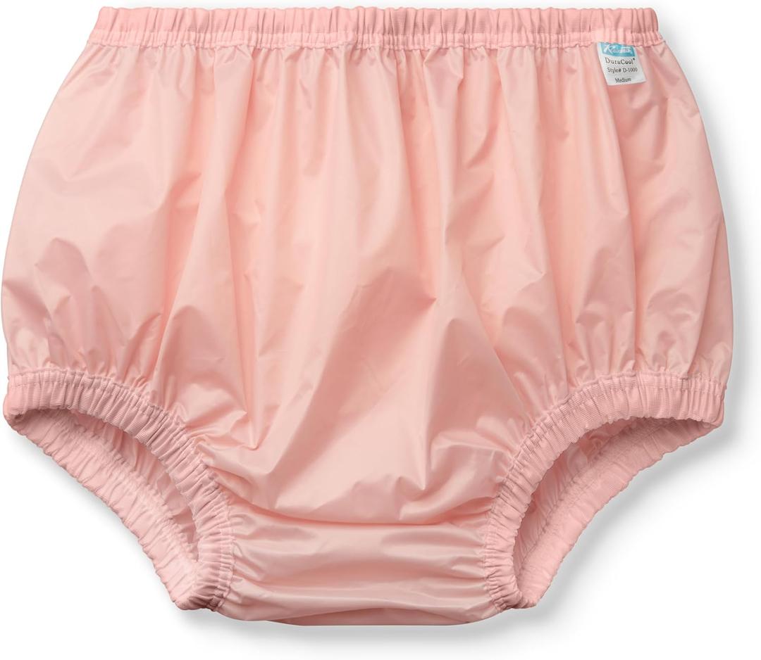 Incontinence Leak-Protection, Washable Pull-On Cover Pant, Advanced Duralite-Cool-Lightweight - Kleinert's Large (Pink, Large)