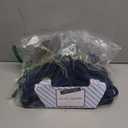 Simplify 25 Pack Kids Velvet Hangers | Slim | Non-Slip Design | Space Saving | Childrens Clothes | Shirts | Pants | Dresses | Baby Nursery | Closet Storage & Organization | Navy