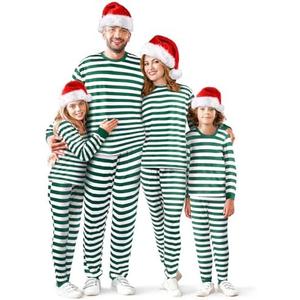 Liitrsh Christmas Family Pajamas Matching Set Striped Pajamas Classic Sleepwear Loungewear Xmas Holiday,Size Small