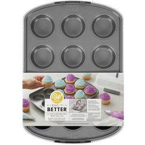 Wilton Cupcake Pan, 12 Cup Non-Stick Carbon Steel Cupcake Mold, cupcakke Pan for Baking and Decorating, Dishwasher Safe, Grey, 2.80 x 10.80 x 15.40 Inches, Gray