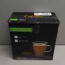 CNGLASS Large Glass Coffee Mugs 17oz,Double Walled Insulated Clear Coffee Cups with Handle,Clear Espresso Mugs for Cappuccino,Latte,Tea Bags,Hot and Cold Beverages,Set of 4