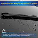 5 PLUS Silicone Windshield Wiper Blades Replacement for 2024 2023 2022 2021 2020 2019 SUBARU Forester Wiper Blades(Set of 3),Automotive Replacement Windshield Wiper Blades-26"/17"/14"