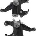 labwork 2 Pcs Front 2.5 Drop Spindle Lowering Kit with Rotor 1 Replacement for Chevy C10 2WD Trucks 1973-1987