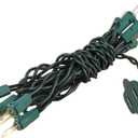 Novelty Lights 5 Feet 10 Bulbs Vintage Short Mini Light String, Clear Bulbs on Green Wire, 4-Inch Spacing Fairy Lights, Connectable End-to-End, UL Listed for Indoor/Outdoor