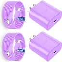 Type C Charger Fast Charging, 45W USB-C Super Fast Charger with 6.6FT C Charger Cable Cord Android Phone Charger for Galaxy S23 Ultra/S23/S23+/S22/S22 Ultra/S22+/Note 20/S20/S21, Purple