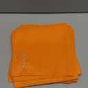 Sliner 12 Pcs Thanksgiving Cloth Napkins Set 17 x 17 Inch Thanksgiving Orange Fabric Napkins Embroidered Seasonal Sayings Washable Wishes Grateful Blessed Decor for Holiday Kitchen Party