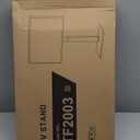 TAVR Universal Floor TV Stand Base for 32-75 Inch TVs up to 110 Lbs with Swivel Height Adjustable Mount, Black Tempered Glass Base for Media Storage and Space Saving