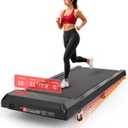 Walking Pad Treadmill with 8% Incline, Under Desk Treadmill for Home Office