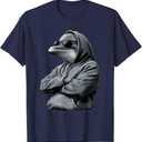 Dolphin Sea Animal Graphic Motif Ocean Dolphin Lover T-Shirt, Size: 2XL Tall