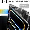 EZ-GLAZ-2 Pack for iPad Pro 13 Inch Screen Protector M5/M4 (2025/2024), Military-Grade Shatterproof, 9H+ Tempered Glass with Installation Box, Anti-Scratch, Apple Pencil Compatible, HD Clarity, Bubble Free