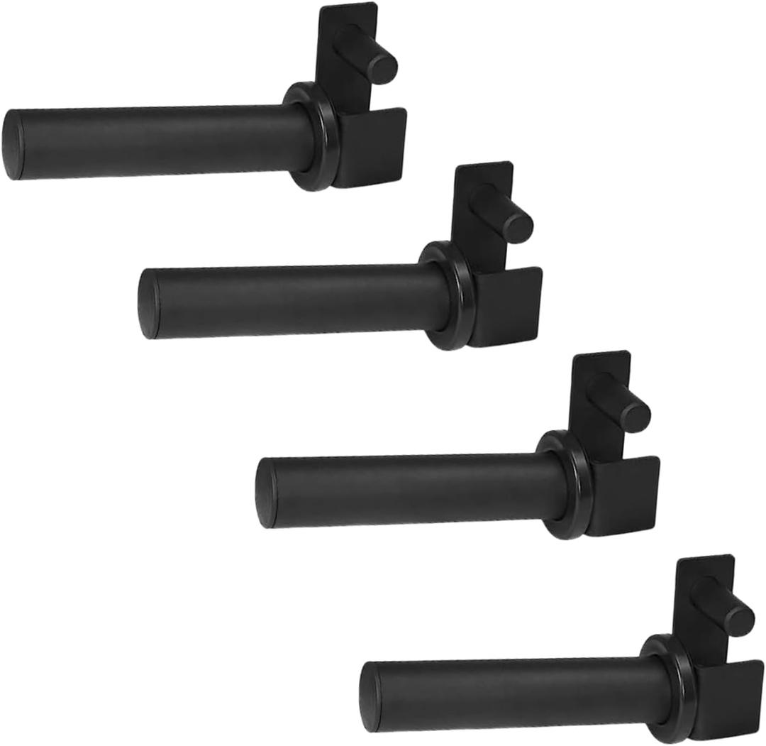 Yes4All Power Rack J-Hooks & Attachments  Heavy Duty Barbell Holders Compatible with 2x2 & 3x3 Power Racks for Home Gym (A. Weight Plate Attachment 2x2 Inches set of 4)