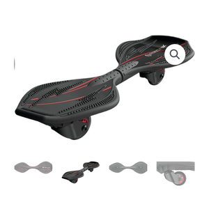 Razor Black Label RipStik Ripster Caster Board Classic – 2 Wheel Pivoting Skateboard