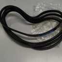 uxcell 4Pcs AX35 EPDM V-Belt, Raw Edge Cogged Industrial Rubber V Belt 1/2" Width x 37" Outer Circumference