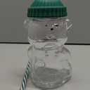 New Glass Bear Cup with Straws and Lids, 20oz Bear Mug High Borosilicate Material for All Beverages Couples and Family/Friends Holiday Birthday Gifts