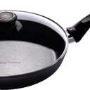 Swiss Diamond Frying Pans Nonstick with Lid, Features Ergonomic Handle, Nonstick Diamond Coated Aluminum Skillets and Oven Safe Frying Pans with Lids, Cover Included, 9.5 Inch