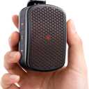Wearable Bluetooth Speaker with Magnetic Clip, IPX7 Waterproof Mini Personal Speaker for Construction Job Site, Golf Cart, Hiking, Small Clip on with Mic, BT 5.4, TWS, Black