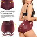 LEVAO Women's Tummy Control Underwear High Waisted Seamless Panties - Postpartum Briefs No Show Shaper S-3XL 4 Pack (L)