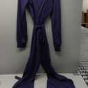 shengfan Formal Jumpsuits for Women Dressy Evening Sexy Deep V Neck Plus Size Long Wide Leg Pants Rompers Clubwear, S