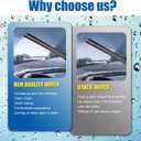 18"+18" Windshield Wipers With 13" Rear Wiper Blade Sets Automotive Replacement for Ford Explorer 1995-2001,Easy For Installation (Pack of 3)