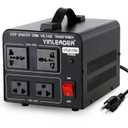 Yinleader 1500W Step Up & Step Down Voltage Transformer Converter 110V to 220V or 220V/230V/240V to 110V/120V Power Converter w/US Power Cord,Circuit Breaker Protection