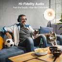 Wireless TV Headphones with Charging Dock, 45H Playtime, Matte Black