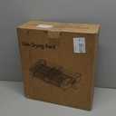 TOOLF Dish Drying Rack with Drainboard, Extendable Dish Rack for Kitchen Counter, Expandable Dish Drainer, Dish Strainer, Foldable Home Countertop Plate Storage Rack with Cutlery Holder, Gray