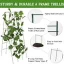 48" Hx 18" L Cucumber Trellis for Garden A Frame Plant Support for Raised Bed, Outdoor Indoor Plant Garden Trellis for Climbing Plants (3 Packs)