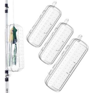 2 x KastKing Bait Kapsule  Lure Cover with Vent Holes, Protects Hooks, Multiple Sizes (S, M, L, Jumbo,Drop Shot) - Multiple Attachments for Freshwater & Saltwater Fishing Gear. Patent Pending. (2 Large and 1 Jumbo)