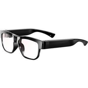 Camera Glasses Video Glasses HD Smart Glasses Recording Outdoor Sport Glasses with Camera Wearable Eyeglass Built-in 32G Memory Card only Open on Computer