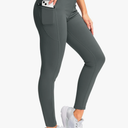 SANTINY Women's Fleece Lined Winter Leggings Water Resistant High Waisted Thermal Hiking Running Warm Pants Women Pockets, XS-S