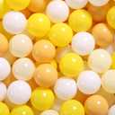 GOGOSO Ball Pit Balls for Toddlers Dogs Baby Boys Girls 2.2Inch Plasticball Toys for Kid Play Tent Birthday Slides Party Decor 50 100 170 200 500 1000 (Yellow)