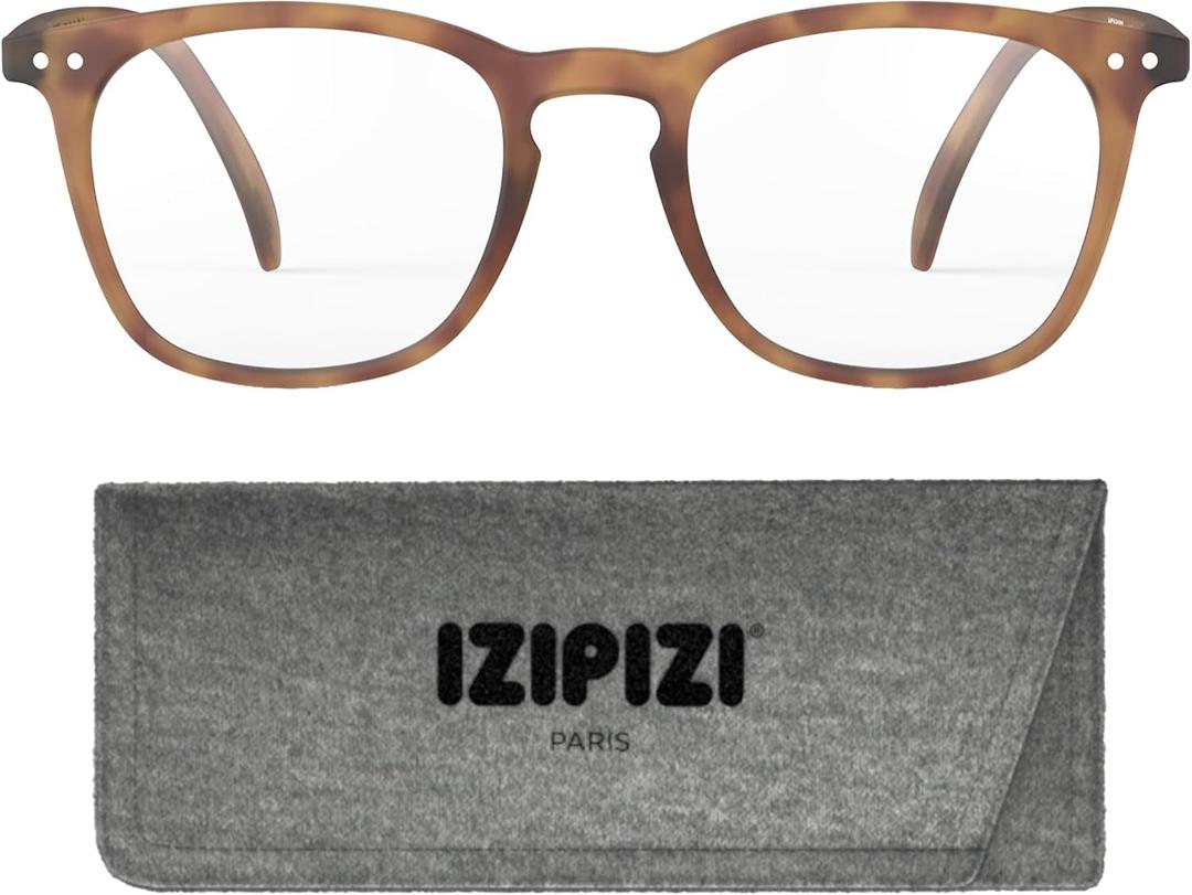 IZIPIZI READING #E Reading Glasses for Women and Men Rectangular Glasses with Anti-Scratch Lenses, Lightweight Fashion Frame
