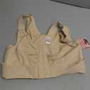 Fit Geno Posture Bra for Women: Wireless Front Closure Posture Corrector Bra with Wide Adjustable Straps (30-32A/D, Beige)