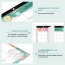 2 x 2026 Desk Calendar, Monthly Calendar, 18 Months (Jan 2026 - Jun 2027), Large Desktop Calendar 17" x 12" for Home, Office or School, Watercolor Floral