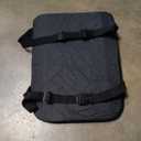 Memory Foam Lumbar Support Pillow with Dual Premium Adjustable Straps, Ergonomic Back Cushion for Back Pain Relief in Home Office Chair Car Seat - Black