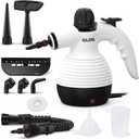 Handheld Steam Cleaner, Steamer for Cleaning, Multipurpose Portable Steam Cleaners for Home Use with Safety Lock and 10 Accessory Kit to Remove Grime, Grease, and More, Save Time and Effort (White)