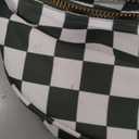 Checkered Crossbody Bag,Nylon Bum Bags for Women Crossbody,Spacious Sling Bag Purse Fanny Packs with Shoulder Strap