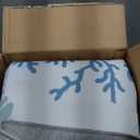 Tritard Coastal Area Rugs Nautical Beach Themed Non-Slip Machine Washable Rugs Modern Floor Carpet for Living Room Bedroom, 5x7, Blue (C3)